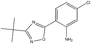 2-(3-tert-butyl-1,2,4-oxadiazol-5-yl)-5-chloroaniline 구조식 이미지