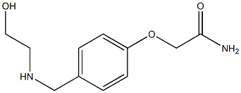 2-(4-{[(2-hydroxyethyl)amino]methyl}phenoxy)acetamide 구조식 이미지