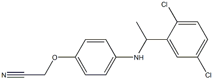 2-(4-{[1-(2,5-dichlorophenyl)ethyl]amino}phenoxy)acetonitrile Structure