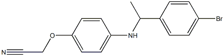 2-(4-{[1-(4-bromophenyl)ethyl]amino}phenoxy)acetonitrile Structure