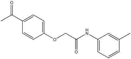 2-(4-acetylphenoxy)-N-(3-methylphenyl)acetamide Structure