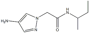 2-(4-amino-1H-pyrazol-1-yl)-N-(butan-2-yl)acetamide Structure