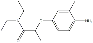 2-(4-amino-3-methylphenoxy)-N,N-diethylpropanamide 구조식 이미지