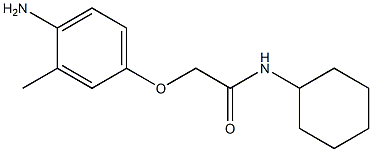 2-(4-amino-3-methylphenoxy)-N-cyclohexylacetamide Structure