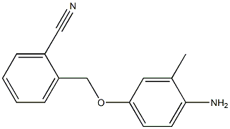 2-(4-amino-3-methylphenoxymethyl)benzonitrile Structure