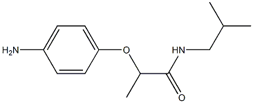 2-(4-aminophenoxy)-N-(2-methylpropyl)propanamide Structure