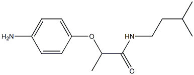 2-(4-aminophenoxy)-N-(3-methylbutyl)propanamide Structure