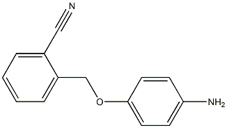 2-(4-aminophenoxymethyl)benzonitrile Structure