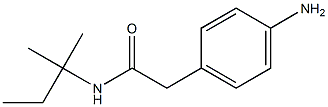 2-(4-aminophenyl)-N-(1,1-dimethylpropyl)acetamide 구조식 이미지