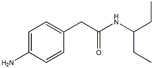 2-(4-aminophenyl)-N-(1-ethylpropyl)acetamide Structure