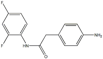 2-(4-aminophenyl)-N-(2,4-difluorophenyl)acetamide 구조식 이미지