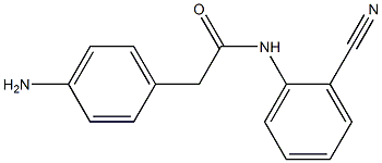 2-(4-aminophenyl)-N-(2-cyanophenyl)acetamide Structure