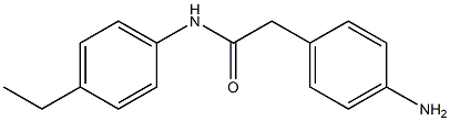 2-(4-aminophenyl)-N-(4-ethylphenyl)acetamide Structure