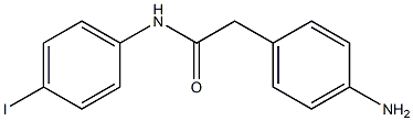 2-(4-aminophenyl)-N-(4-iodophenyl)acetamide 구조식 이미지