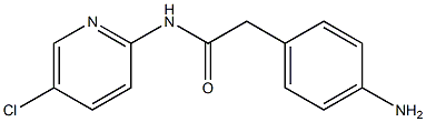 2-(4-aminophenyl)-N-(5-chloropyridin-2-yl)acetamide 구조식 이미지