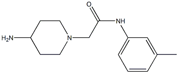 2-(4-aminopiperidin-1-yl)-N-(3-methylphenyl)acetamide Structure