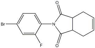 2-(4-bromo-2-fluorophenyl)-3a,4,7,7a-tetrahydro-1H-isoindole-1,3(2H)-dione Structure