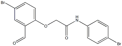 2-(4-bromo-2-formylphenoxy)-N-(4-bromophenyl)acetamide Structure