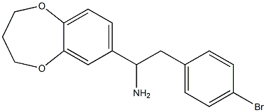 2-(4-bromophenyl)-1-(3,4-dihydro-2H-1,5-benzodioxepin-7-yl)ethan-1-amine Structure
