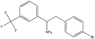 2-(4-bromophenyl)-1-[3-(trifluoromethyl)phenyl]ethan-1-amine Structure