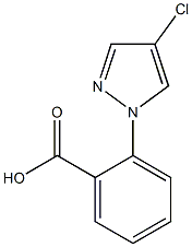 2-(4-chloro-1H-pyrazol-1-yl)benzoic acid 구조식 이미지