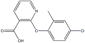 2-(4-chloro-2-methylphenoxy)nicotinic acid Structure