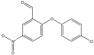 2-(4-chlorophenoxy)-5-nitrobenzaldehyde Structure