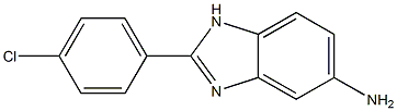 2-(4-chlorophenyl)-1H-1,3-benzodiazol-5-amine 구조식 이미지