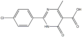 2-(4-chlorophenyl)-4-methyl-6-oxo-1,6-dihydropyrimidine-5-carboxylic acid Structure