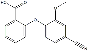 2-(4-cyano-2-methoxyphenoxy)benzoic acid Structure