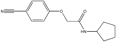 2-(4-cyanophenoxy)-N-cyclopentylacetamide 구조식 이미지