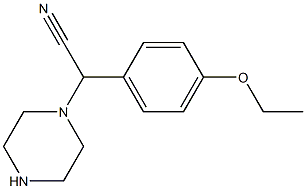 2-(4-ethoxyphenyl)-2-(piperazin-1-yl)acetonitrile 구조식 이미지