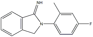 2-(4-fluoro-2-methylphenyl)-2,3-dihydro-1H-isoindol-1-imine 구조식 이미지