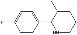 2-(4-fluorophenyl)-3-methylpiperidine Structure