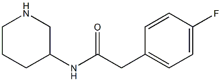 2-(4-fluorophenyl)-N-(piperidin-3-yl)acetamide Structure