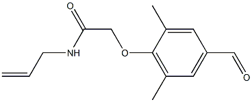 2-(4-formyl-2,6-dimethylphenoxy)-N-(prop-2-en-1-yl)acetamide Structure