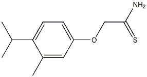 2-(4-isopropyl-3-methylphenoxy)ethanethioamide 구조식 이미지