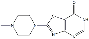 2-(4-methylpiperazin-1-yl)[1,3]thiazolo[4,5-d]pyrimidin-7(6H)-one Structure