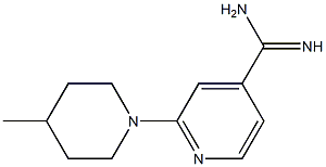 2-(4-methylpiperidin-1-yl)pyridine-4-carboximidamide Structure