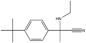 2-(4-tert-butylphenyl)-2-(ethylamino)propanenitrile Structure