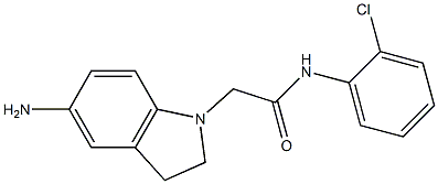 2-(5-amino-2,3-dihydro-1H-indol-1-yl)-N-(2-chlorophenyl)acetamide Structure
