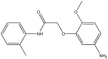 2-(5-amino-2-methoxyphenoxy)-N-(2-methylphenyl)acetamide 구조식 이미지