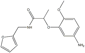 2-(5-amino-2-methoxyphenoxy)-N-(furan-2-ylmethyl)propanamide Structure