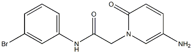 2-(5-amino-2-oxo-1,2-dihydropyridin-1-yl)-N-(3-bromophenyl)acetamide Structure