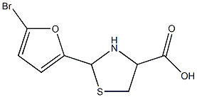 2-(5-bromo-2-furyl)-1,3-thiazolidine-4-carboxylic acid Structure