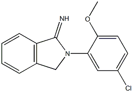 2-(5-chloro-2-methoxyphenyl)-2,3-dihydro-1H-isoindol-1-imine Structure