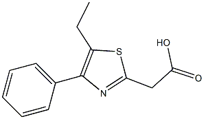 2-(5-ethyl-4-phenyl-1,3-thiazol-2-yl)acetic acid Structure