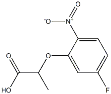 2-(5-fluoro-2-nitrophenoxy)propanoic acid Structure