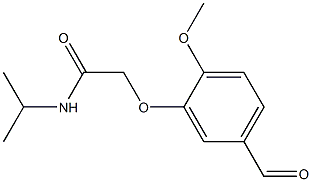 2-(5-formyl-2-methoxyphenoxy)-N-isopropylacetamide 구조식 이미지