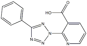 2-(5-phenyl-2H-1,2,3,4-tetrazol-2-yl)pyridine-3-carboxylic acid 구조식 이미지
